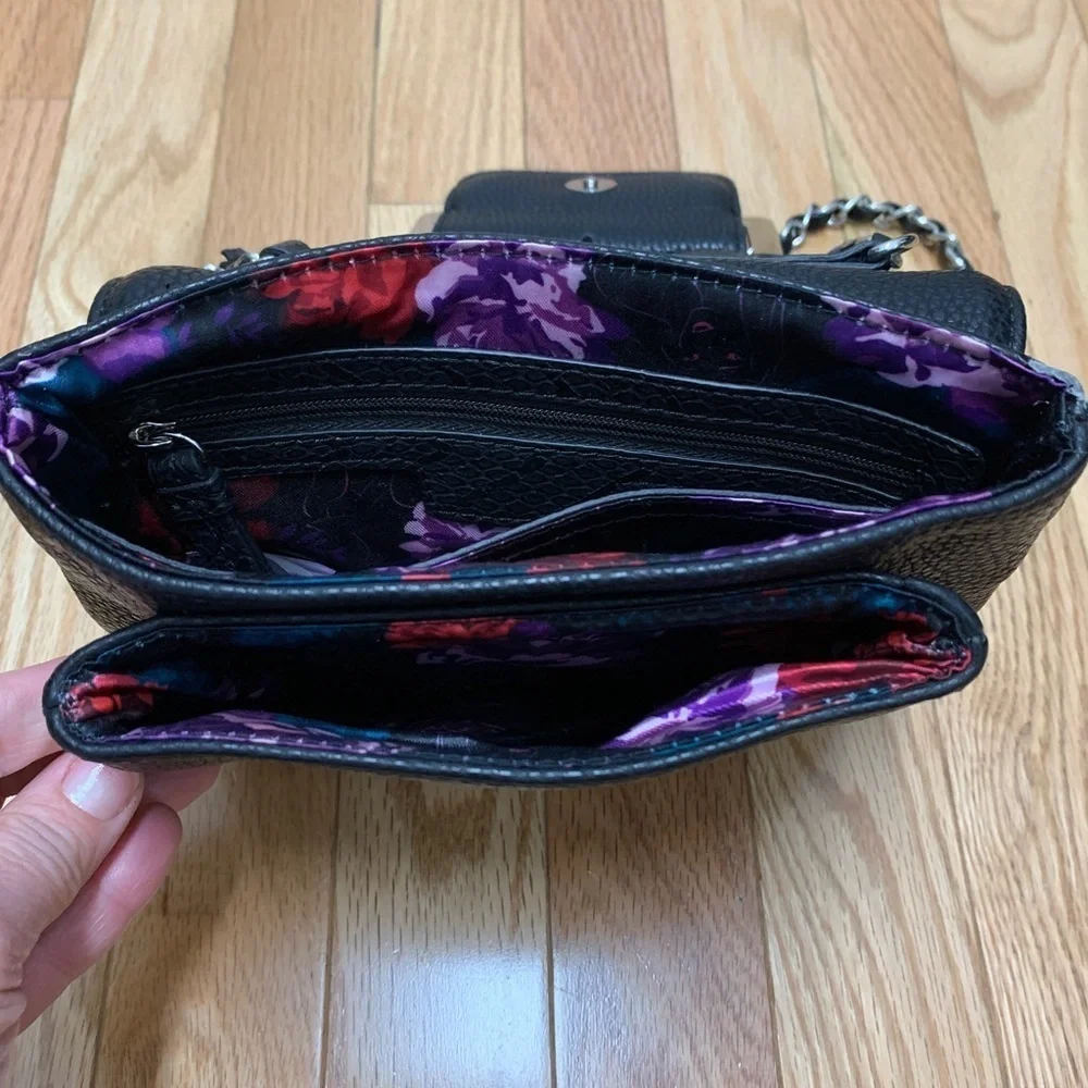 Disney‎ Parks Briar Rose Crossbody Bag Kingdom Couture Collection Black Purse